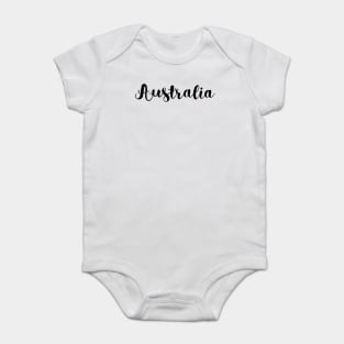 Australia lettering Baby Bodysuit